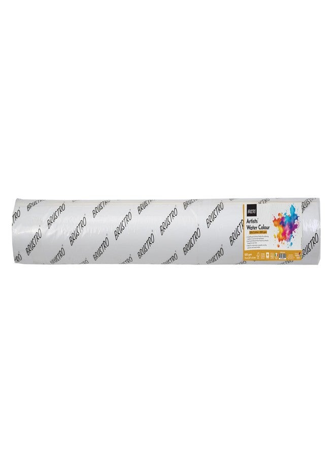 Brustro Artist Watercolour 25% Cotton Paper roll 200 GSM Cold Pressed Size 75 cm(30") x10 mtr - Image 4